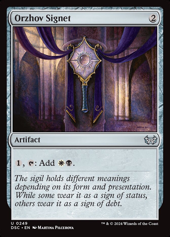 Orzhov Signet 249 (Commander: Duskmourn: House of Horror)  | Good Games Adelaide SA