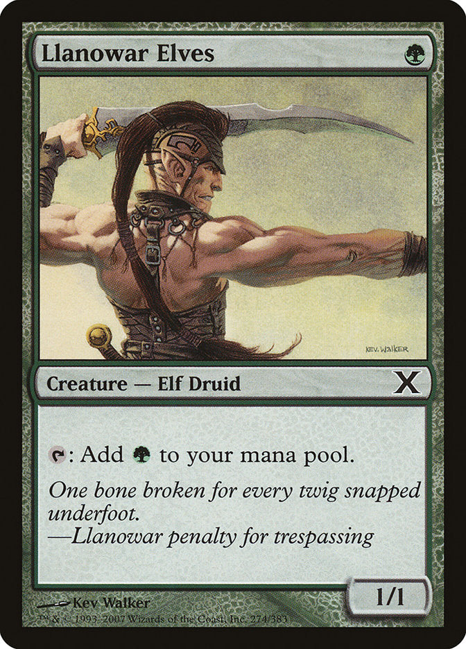 Llanowar Elves 274 (10th Edition)  - Foil | Good Games Adelaide SA