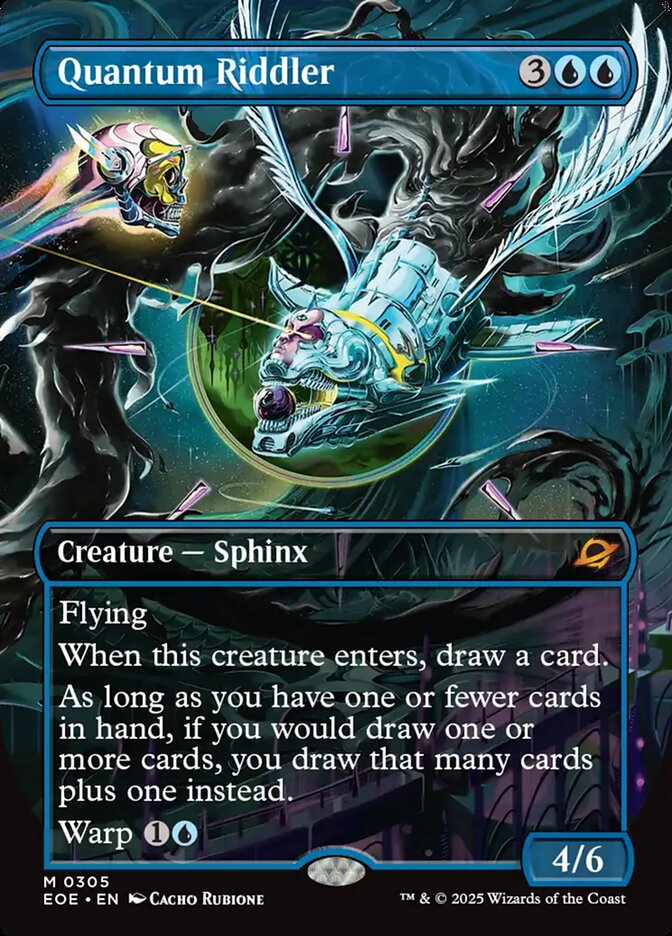 Quantum Riddler Borderless 305/276 (Edge of Eternities)  - Borderless | Good Games Adelaide SA