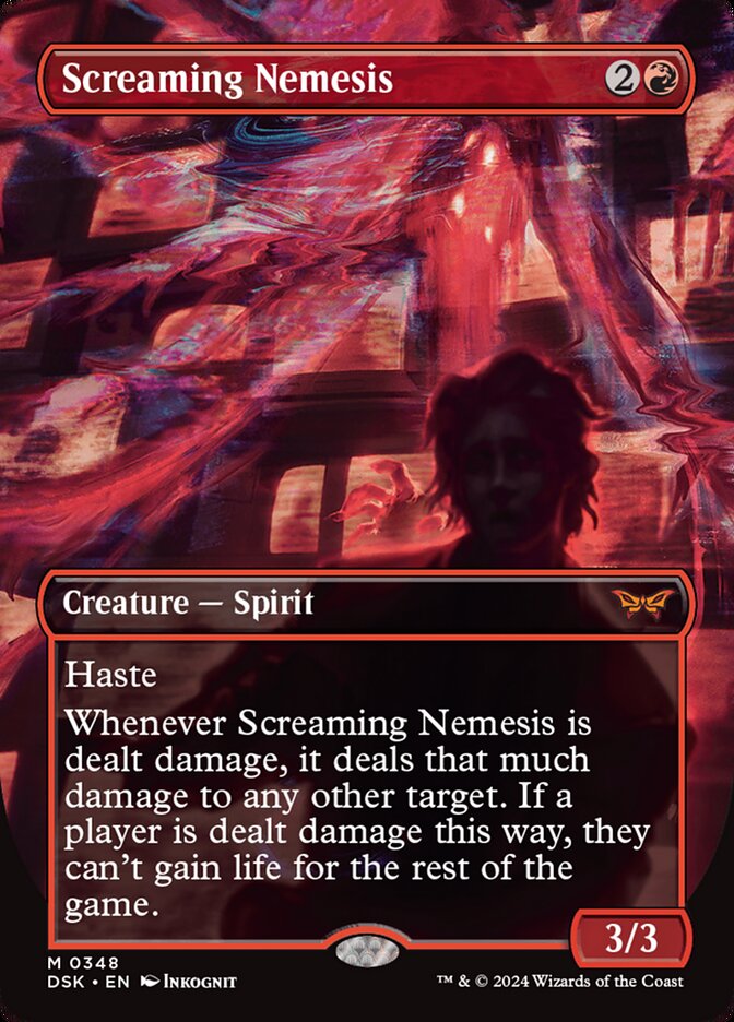 Screaming Nemesis 348 (Duskmourn: House of Horror)  - Borderless | Good Games Adelaide SA