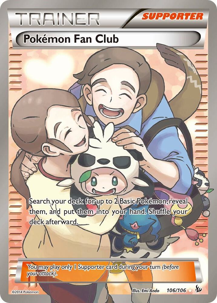Pokemon Fan Club Full Art 106/106 (XY - Flashfire)  - Holofoil | Good Games Adelaide SA