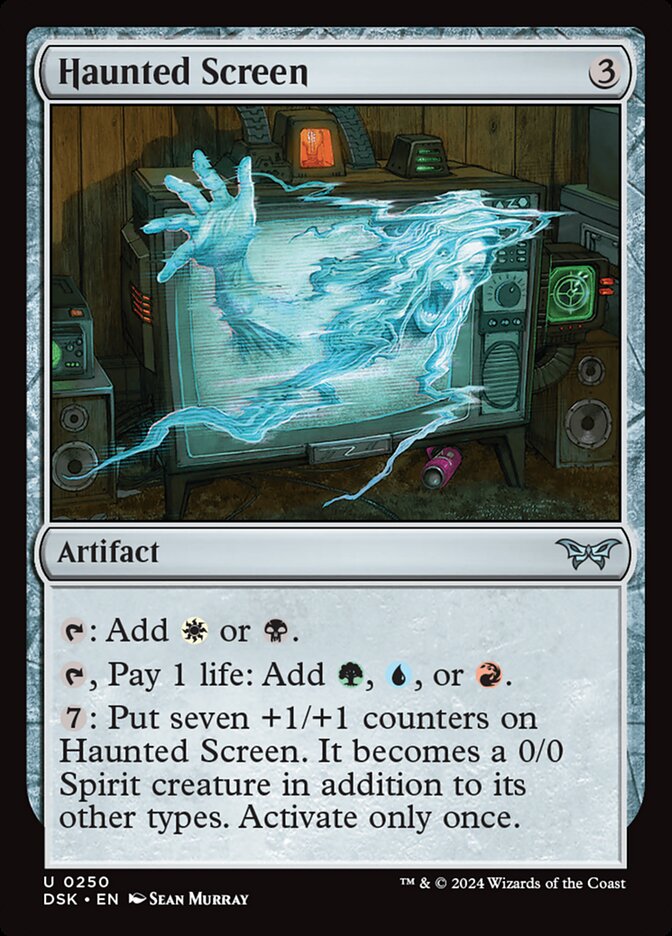Haunted Screen 250 (Duskmourn: House of Horror)  - Foil | Good Games Adelaide SA