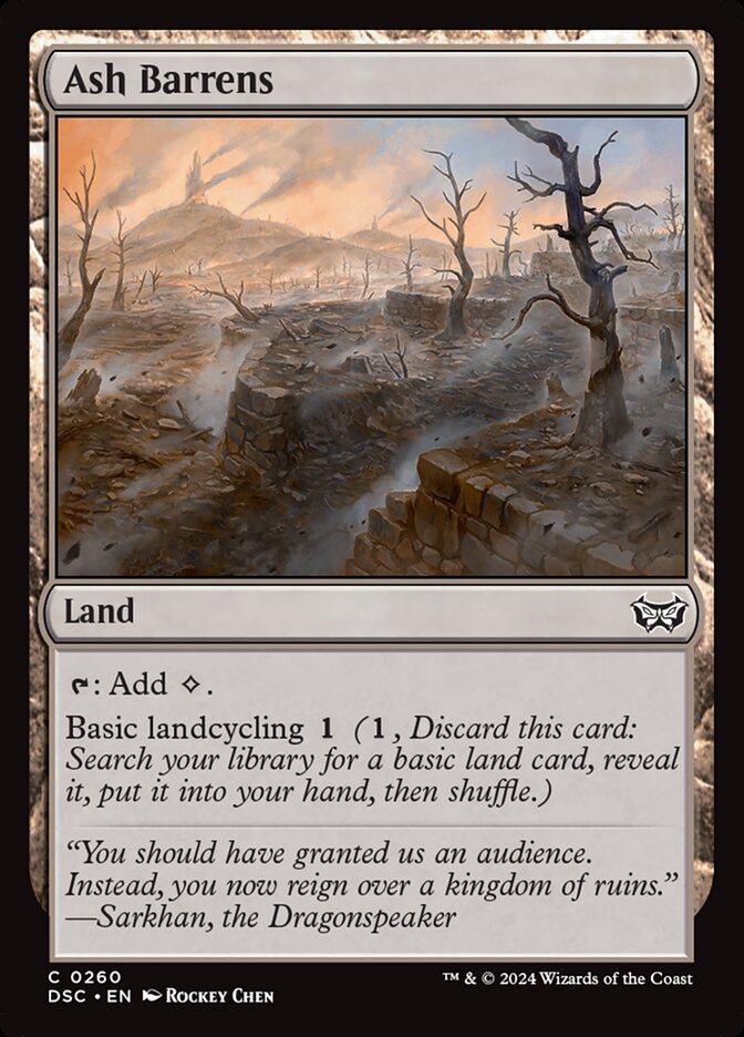 Ash Barrens 260 (Commander: Duskmourn: House of Horror)  | Good Games Adelaide SA