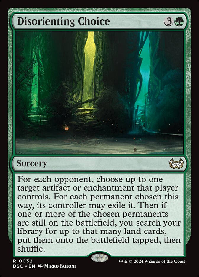 Disorienting Choice 32 (Commander: Duskmourn: House of Horror)  | Good Games Adelaide SA