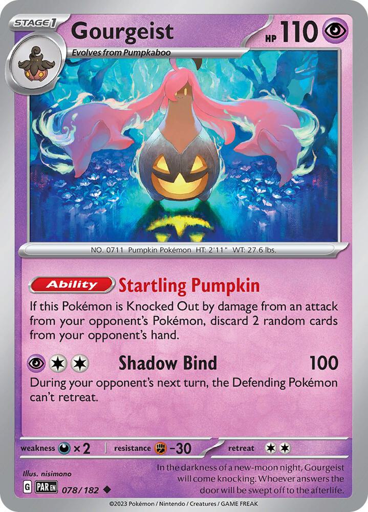 Gourgeist 078/182 (SV04: Paradox Rift)  - Reverse Holofoil | Good Games Adelaide SA