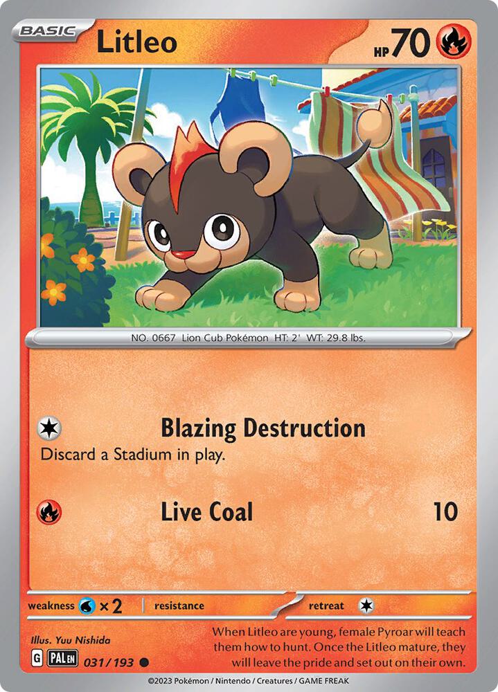 Litleo 031/193 (SV02: Paldea Evolved)  | Good Games Adelaide SA