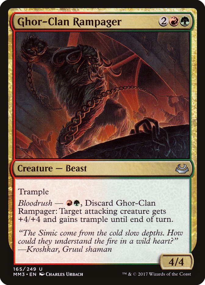 Ghor-Clan Rampager 165 (Modern Masters 2017)  - Foil | Good Games Adelaide SA