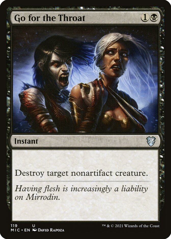 Go for the Throat 119 (Commander: Innistrad: Midnight Hunt)  | Good Games Adelaide SA