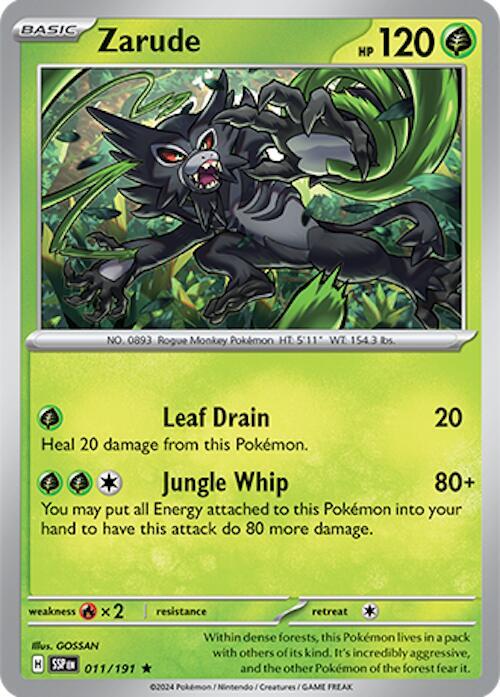 Zarude 011/191 (SV08: Surging Sparks)  - Holofoil | Good Games Adelaide SA