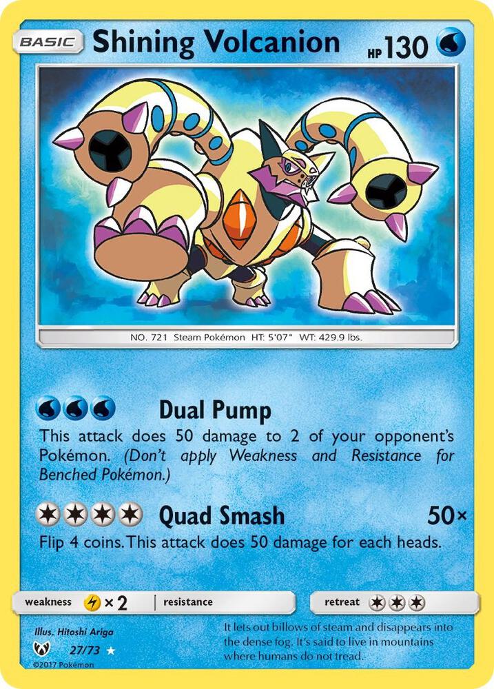 Shining Volcanion 27/73 (Shining Legends)  - Holofoil | Good Games Adelaide SA