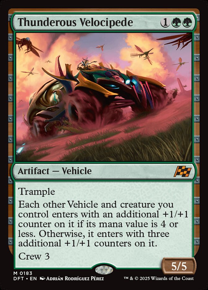 Thunderous Velocipede 183 (Aetherdrift)  - Foil | Good Games Adelaide SA