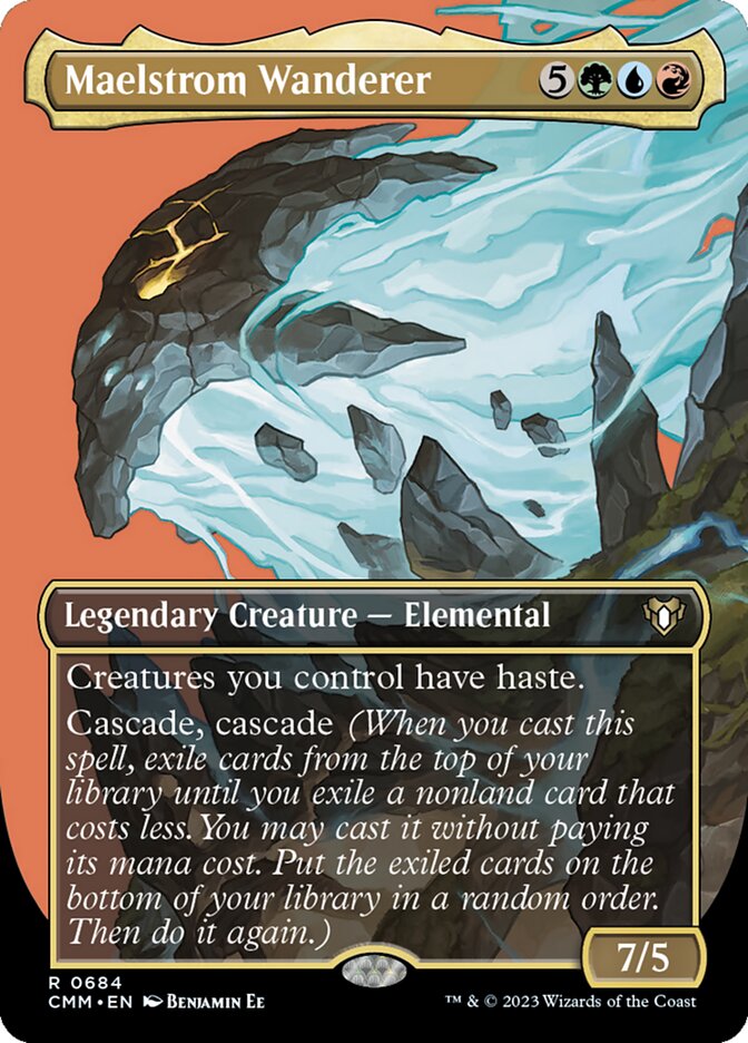 Maelstrom Wanderer 684 (Commander Masters)  - Borderless Foil | Good Games Adelaide SA