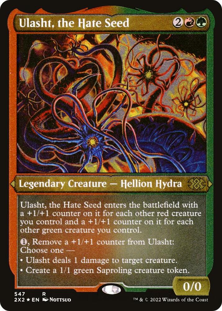 Ulasht the Hate Seed Foil Etched 547 (Double Masters 2022)  - Foil | Good Games Adelaide SA