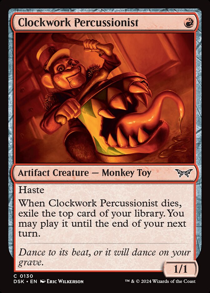 Clockwork Percussionist 130 (Duskmourn: House of Horror)  | Good Games Adelaide SA