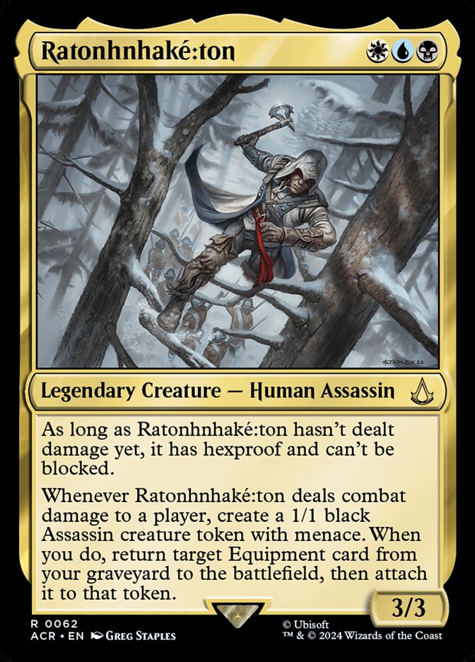 Ratonhnhaké꞉ton 62 (Universes Beyond: Assassin's Creed)  - Foil | Good Games Adelaide SA