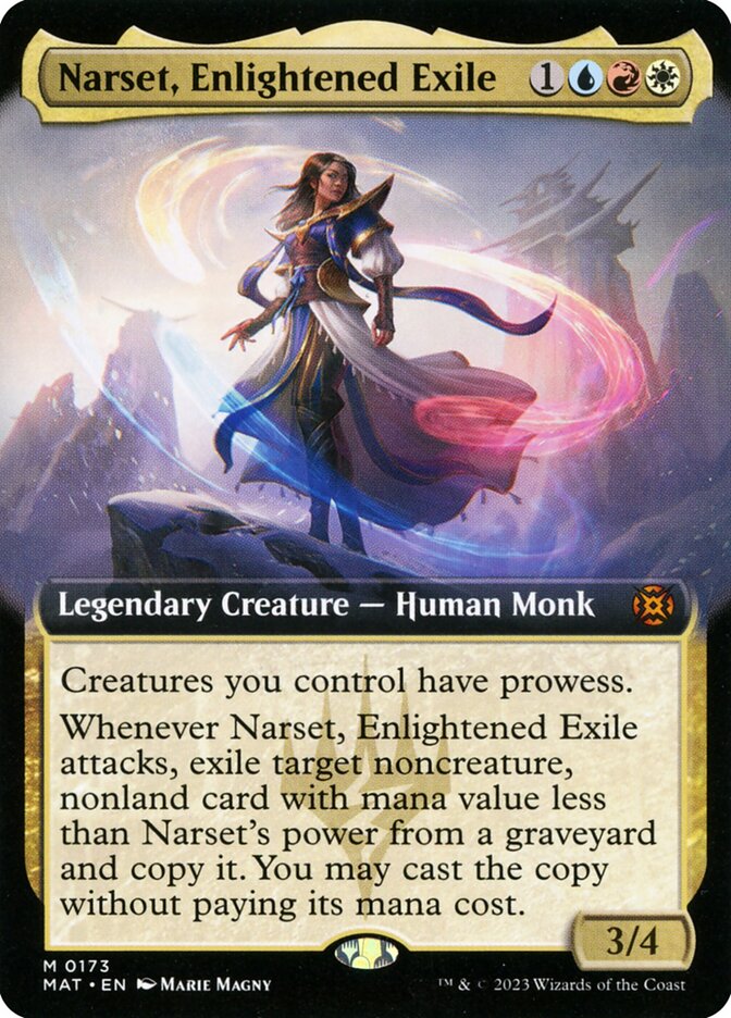 Narset, Enlightened Exile 173/50 (March of the Machine: The Aftermath)  - Extended Art Foil | Good Games Adelaide SA