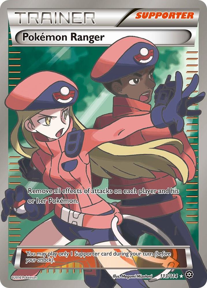 Pokemon Ranger Full Art 113/114 (XY - Steam Siege)  - Holofoil | Good Games Adelaide SA