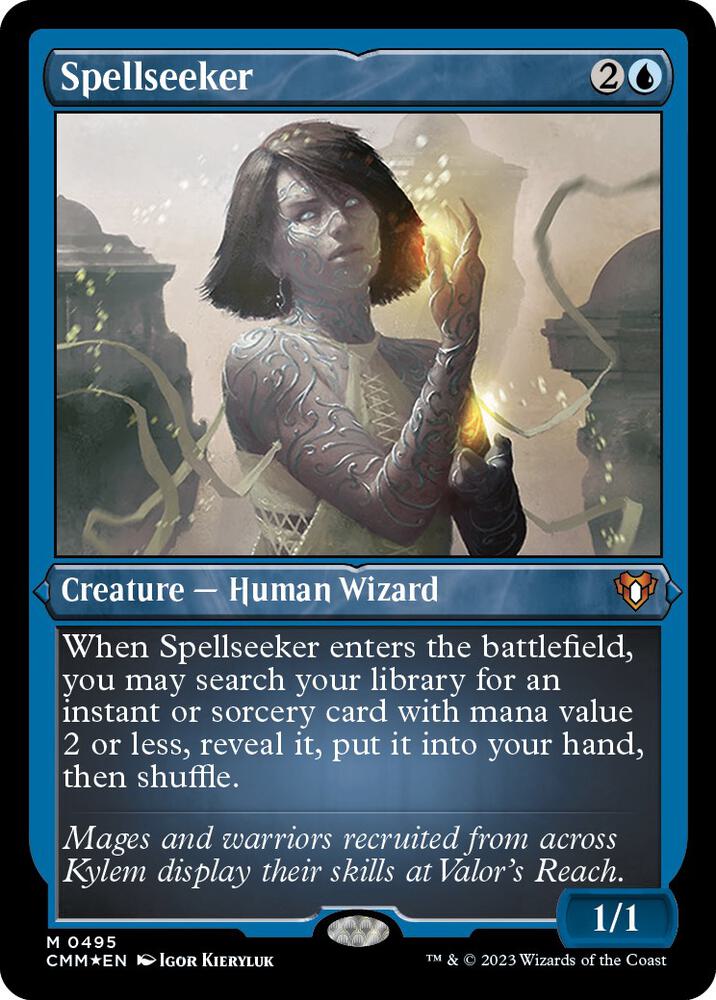 Spellseeker 495 (Commander Masters)  - Etched Foil | Good Games Adelaide SA