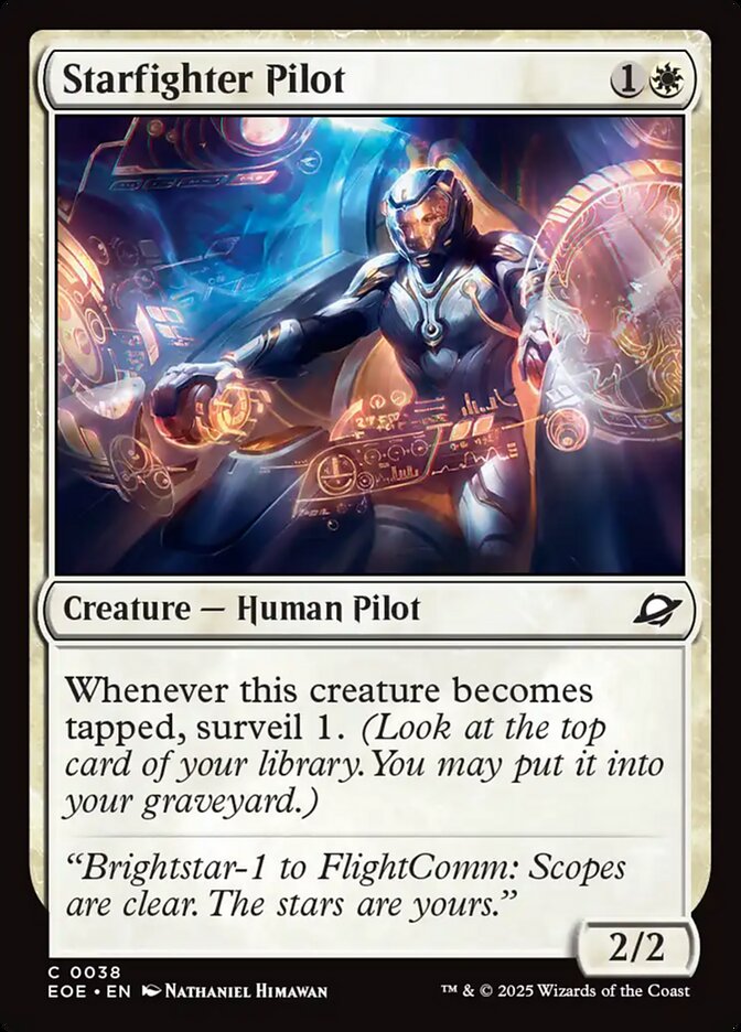 Starfighter Pilot 38 (Edge of Eternities)  - Foil | Good Games Adelaide SA
