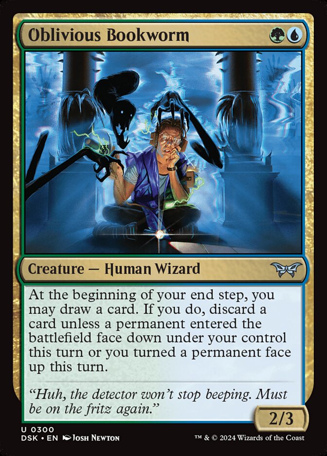 Oblivious Bookworm (Lurking Evil) 300 (Duskmourn: House of Horror)  | Good Games Adelaide SA