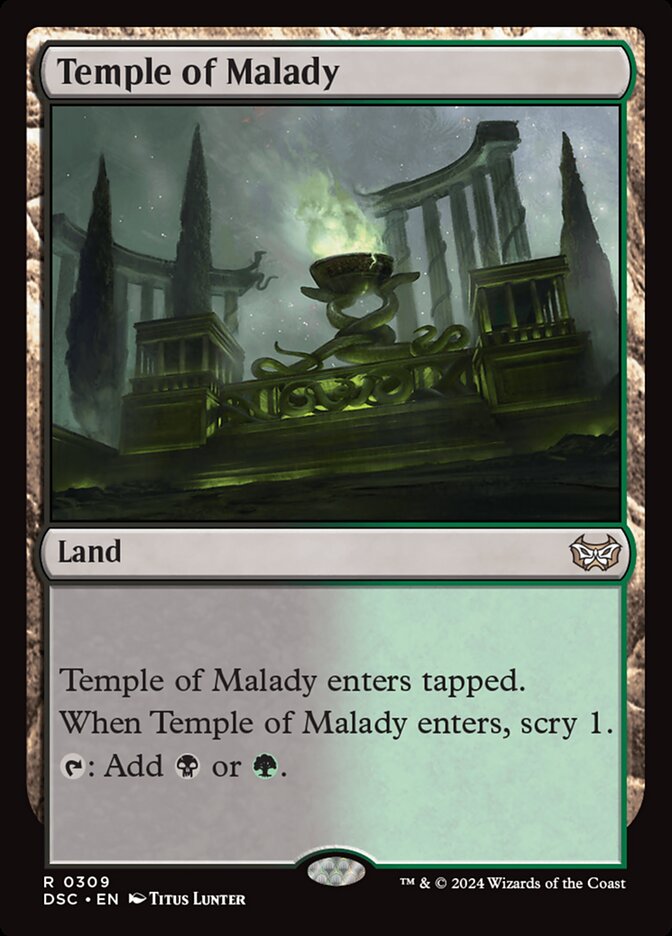 Temple of Malady 309 (Commander: Duskmourn: House of Horror)  | Good Games Adelaide SA