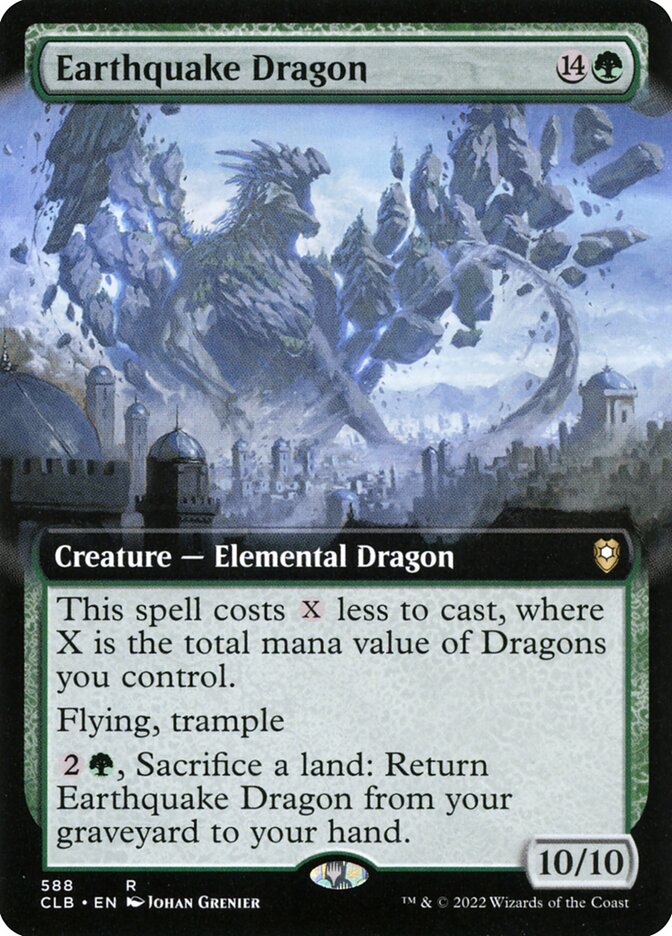 Earthquake Dragon Extended Art 588 (Commander Legends: Battle for Baldur's Gate)  | Good Games Adelaide SA