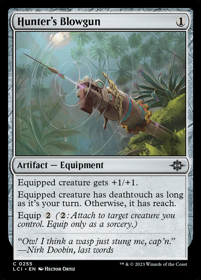 Hunter's Blowgun 255 (The Lost Caverns of Ixalan)  - Foil | Good Games Adelaide SA