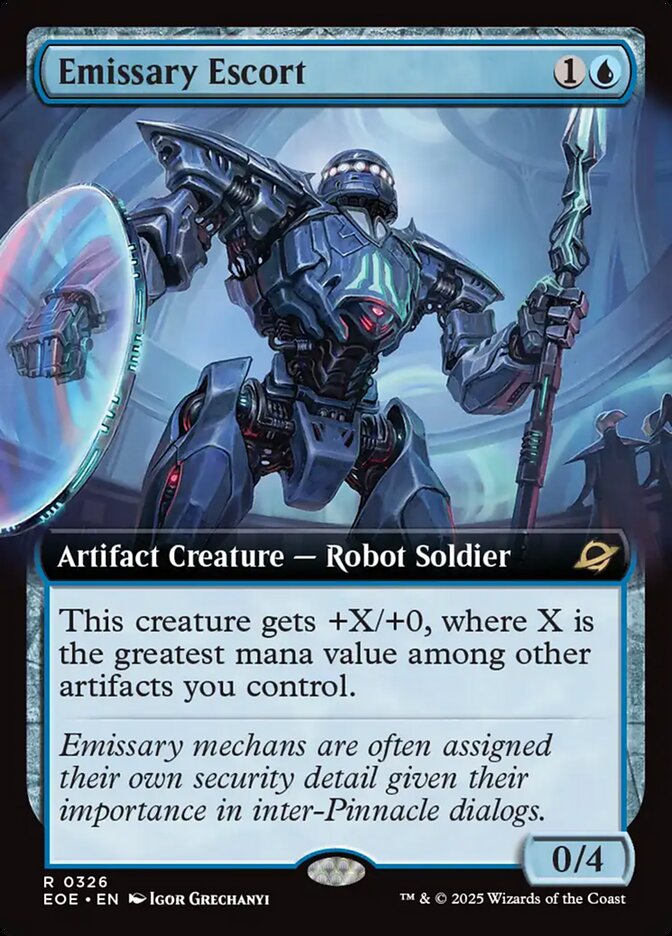 Emissary Escort 326/276 (Edge of Eternities)  - Extended Art Foil | Good Games Adelaide SA