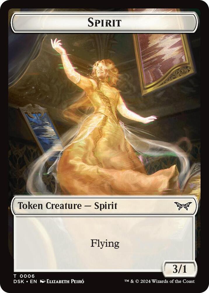 Spirit 0006 Treasure Double Sided Token 6 // 15 (Duskmourn: House of Horror)  - Foil | Good Games Adelaide SA