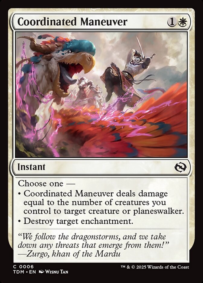 Coordinated Maneuver 6 (Tarkir: Dragonstorm)  | Good Games Adelaide SA