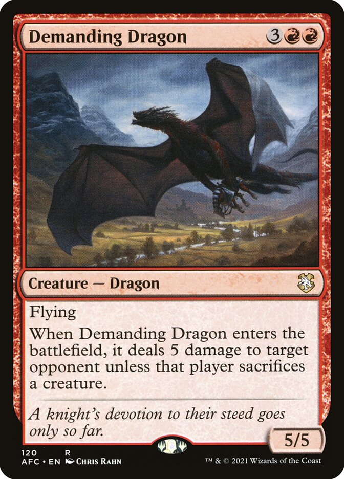 Demanding Dragon 120 (Commander: Adventures in the Forgotten Realms)  | Good Games Adelaide SA