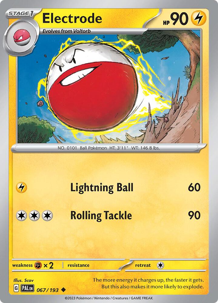 Electrode 067/193 (SV02: Paldea Evolved)  | Good Games Adelaide SA