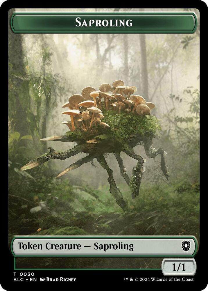 Saproling Treasure Double Sided Token 30 // 29 (Commander: Bloomburrow)  | Good Games Adelaide SA