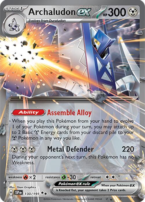 Archaludon ex 130/191 (SV08: Surging Sparks)  - Holofoil | Good Games Adelaide SA