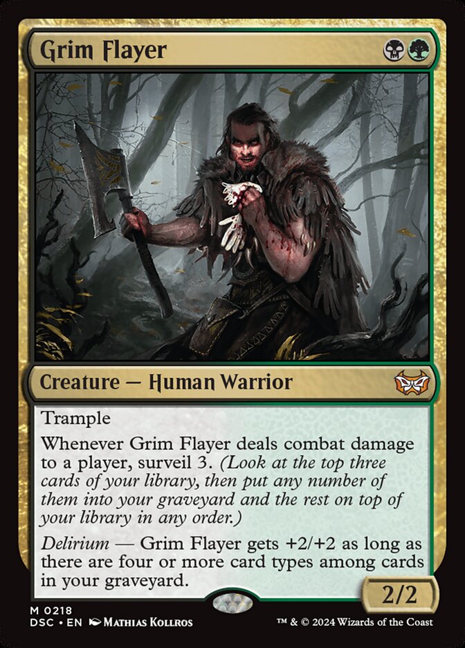 Grim Flayer 218 (Commander: Duskmourn: House of Horror)  | Good Games Adelaide SA