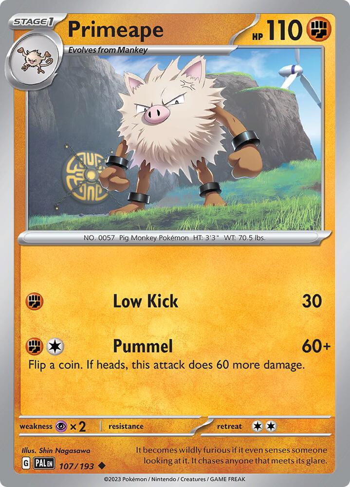Primeape 107/193 (SV02: Paldea Evolved)  | Good Games Adelaide SA