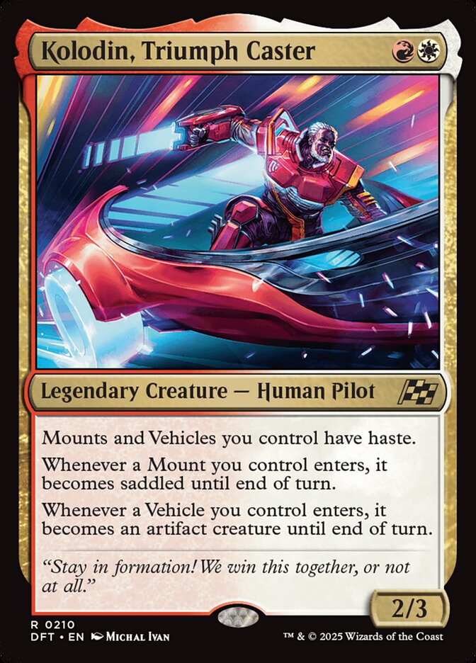 Kolodin, Triumph Caster 210 (Aetherdrift)  - Foil | Good Games Adelaide SA