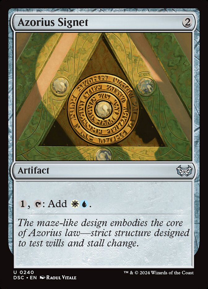 Azorius Signet 240 (Commander: Duskmourn: House of Horror)  | Good Games Adelaide SA