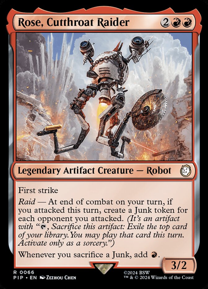 Rose, Cutthroat Raider 66 (Universes Beyond: Fallout)  - Foil | Good Games Adelaide SA