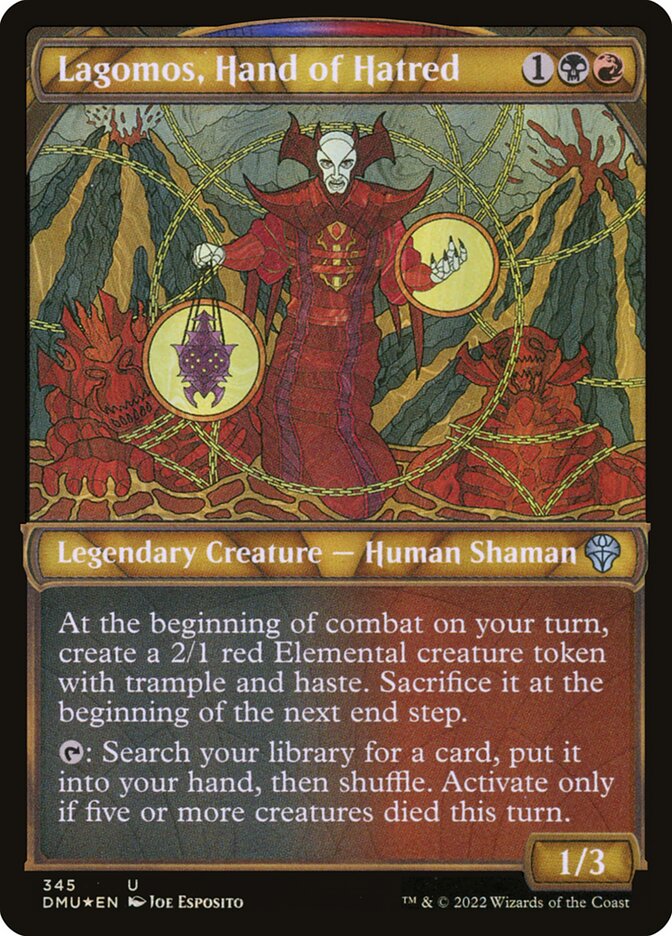 Lagomos Hand of Hatred Textured Foil 345 (Dominaria United)  - Foil | Good Games Adelaide SA