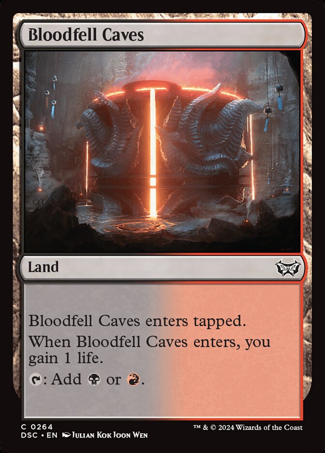Bloodfell Caves 264 (Commander: Duskmourn: House of Horror)  | Good Games Adelaide SA