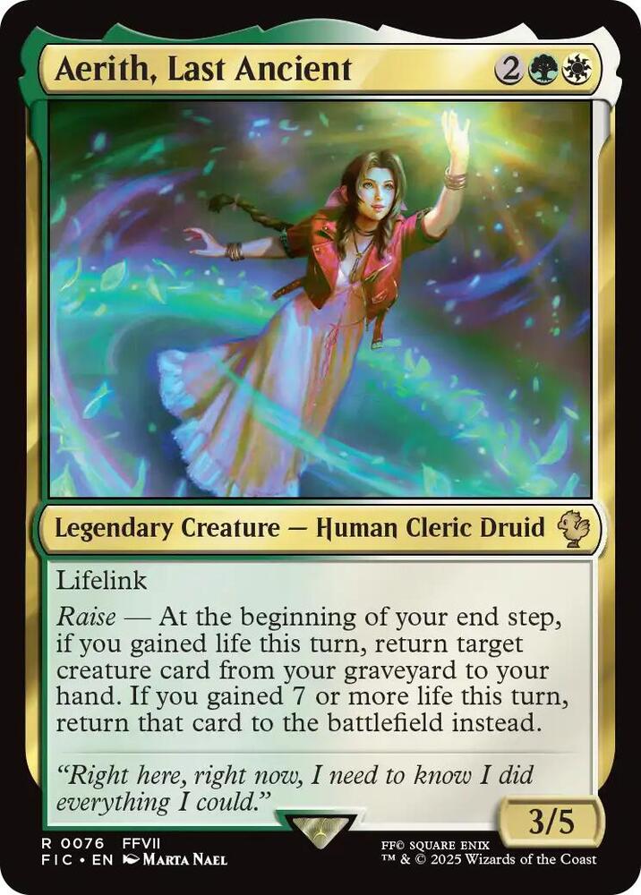 Aerith, Last Ancient 76 (Commander: FINAL FANTASY)  - Foil | Good Games Adelaide SA