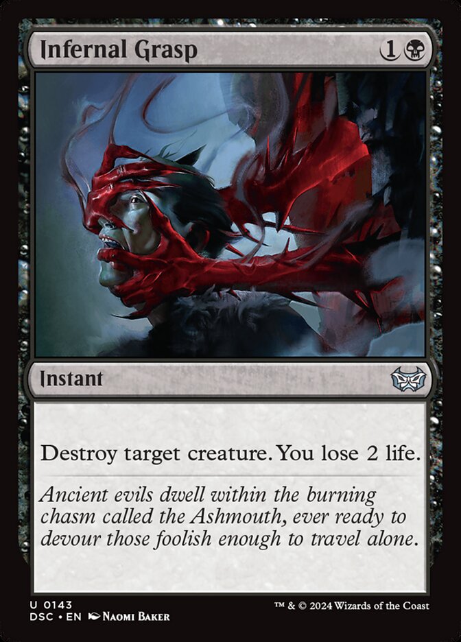 Infernal Grasp 143 (Commander: Duskmourn: House of Horror)  | Good Games Adelaide SA