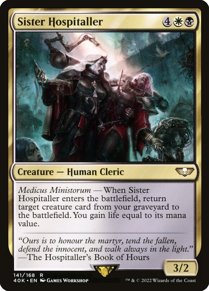 Sister Hospitaller 141 (Universes Beyond: Warhammer 40,000)  | Good Games Adelaide SA