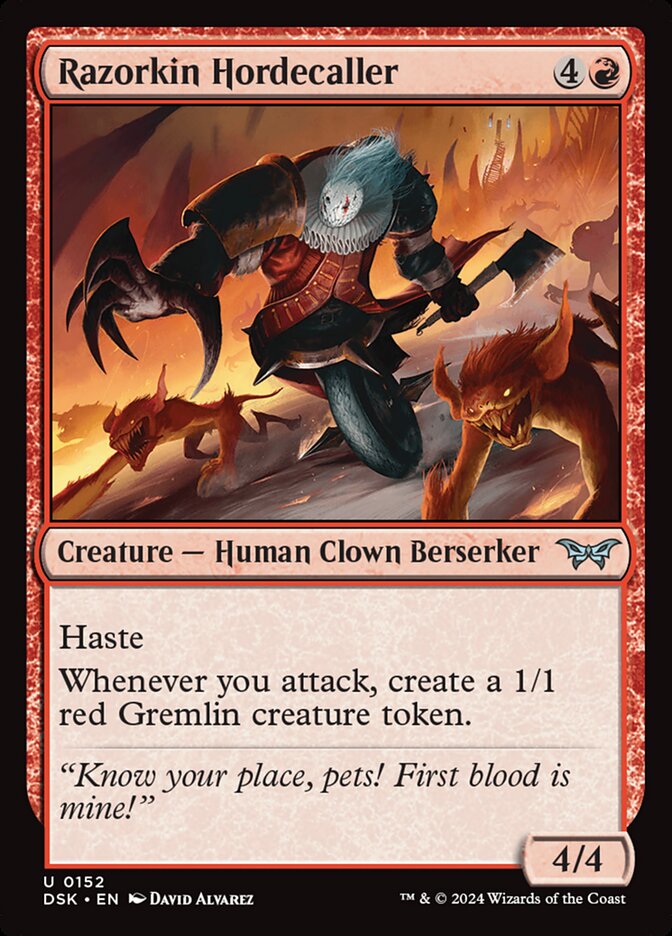 Razorkin Hordecaller 152 (Duskmourn: House of Horror)  - Foil | Good Games Adelaide SA