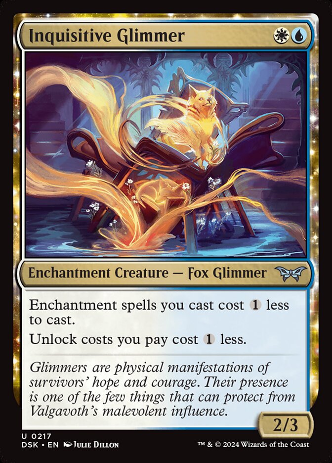 Inquisitive Glimmer 217 (Duskmourn: House of Horror)  - Foil | Good Games Adelaide SA