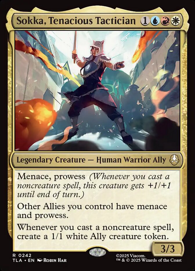 Sokka, Tenacious Tactician 242 (Avatar: The Last Airbender)  - Foil | Good Games Adelaide SA