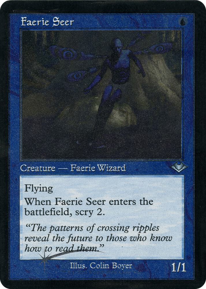 Faerie Seer 8 (Modern Horizons)  - Retro Etched Foil | Good Games Adelaide SA