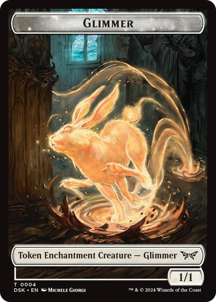 Glimmer Manifest Double Sided Token 4 // 18 (Duskmourn: House of Horror)  | Good Games Adelaide SA