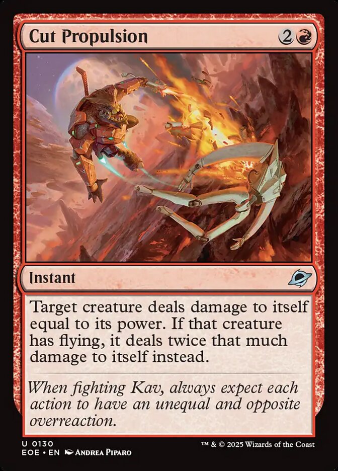 Cut Propulsion 130 (Edge of Eternities)  - Foil | Good Games Adelaide SA